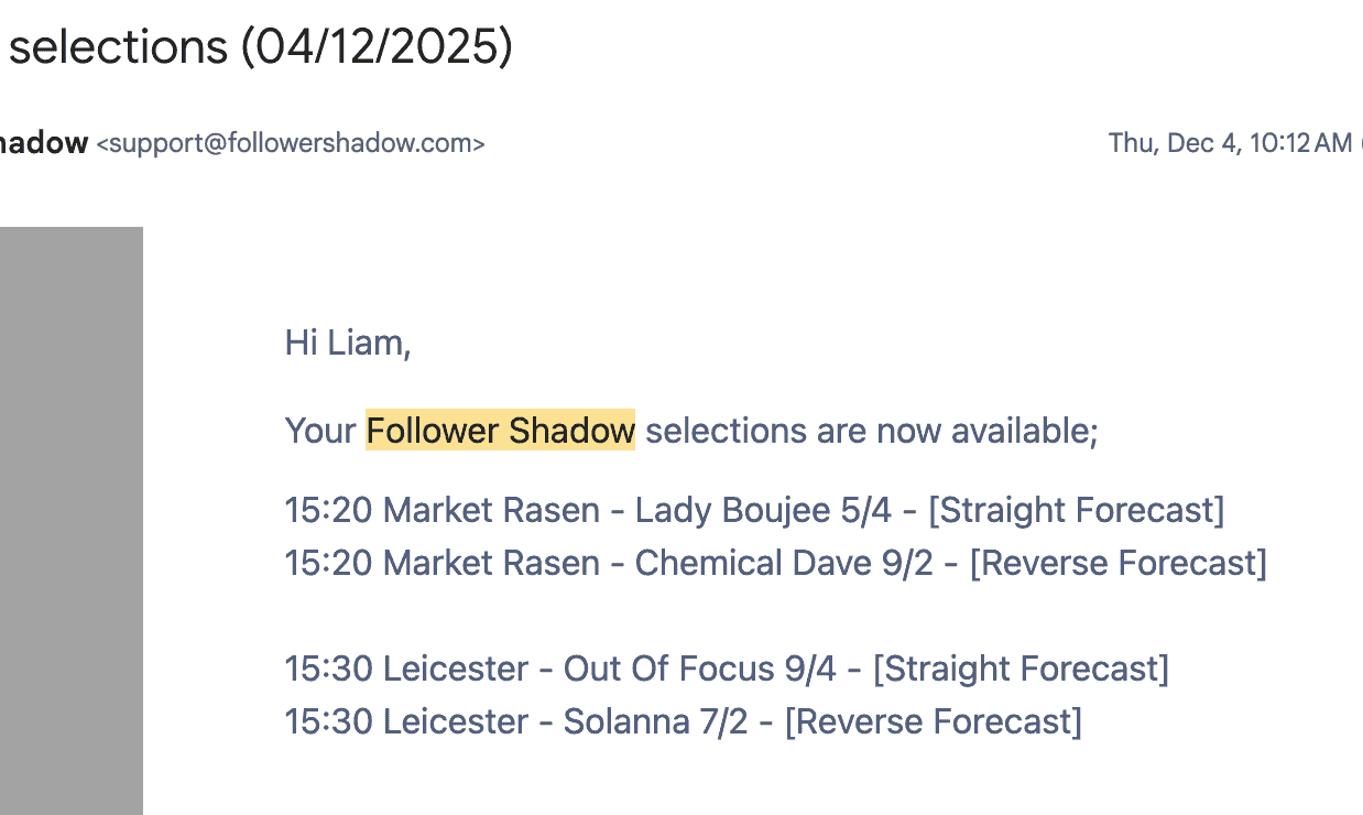 Follower Shadow - Selections - 2025-12-04
