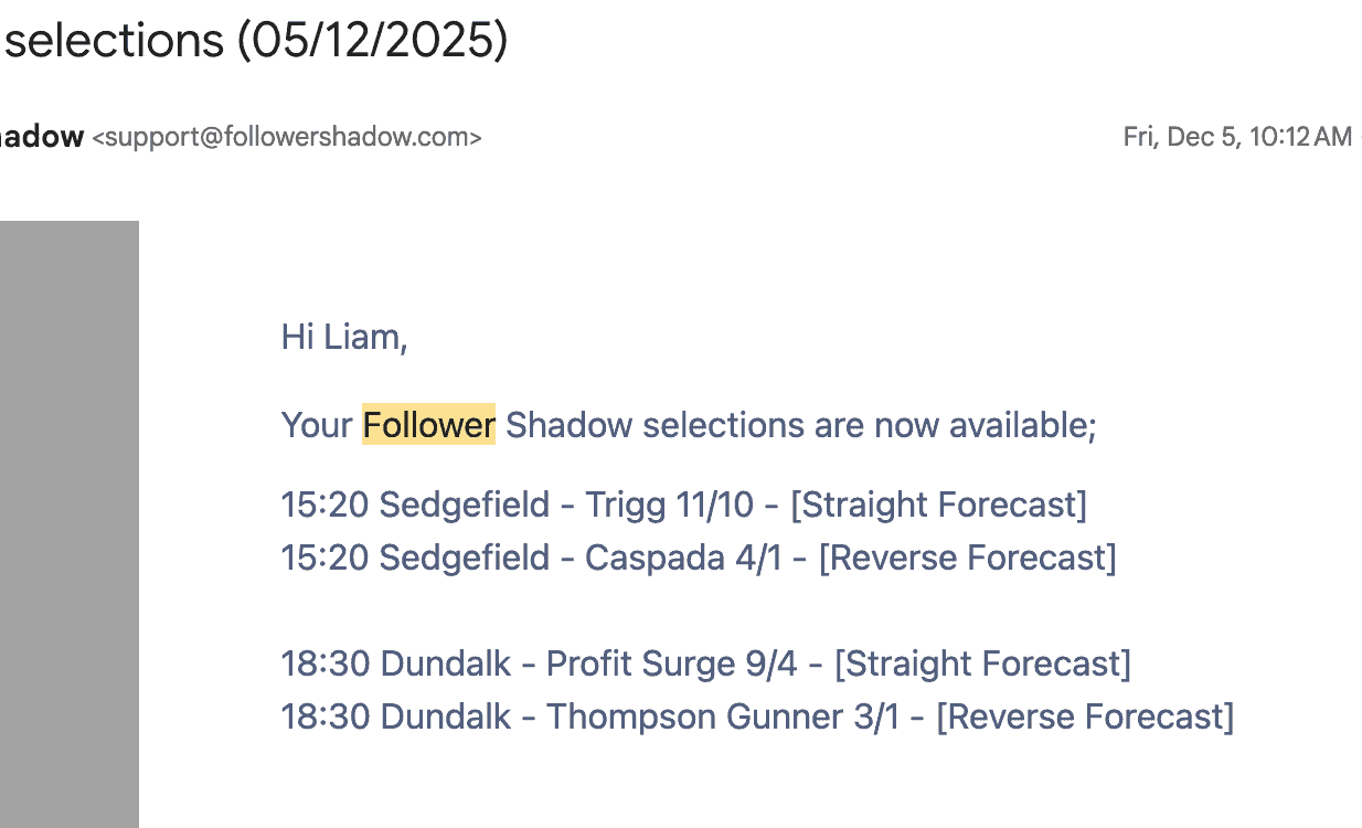 Follower Shadow - Selections - 2025-12-05