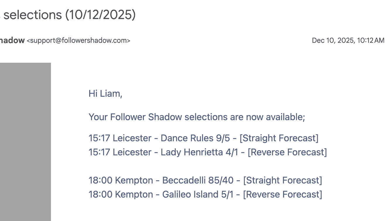 Follower Shadow - Selections - 2025-12-10